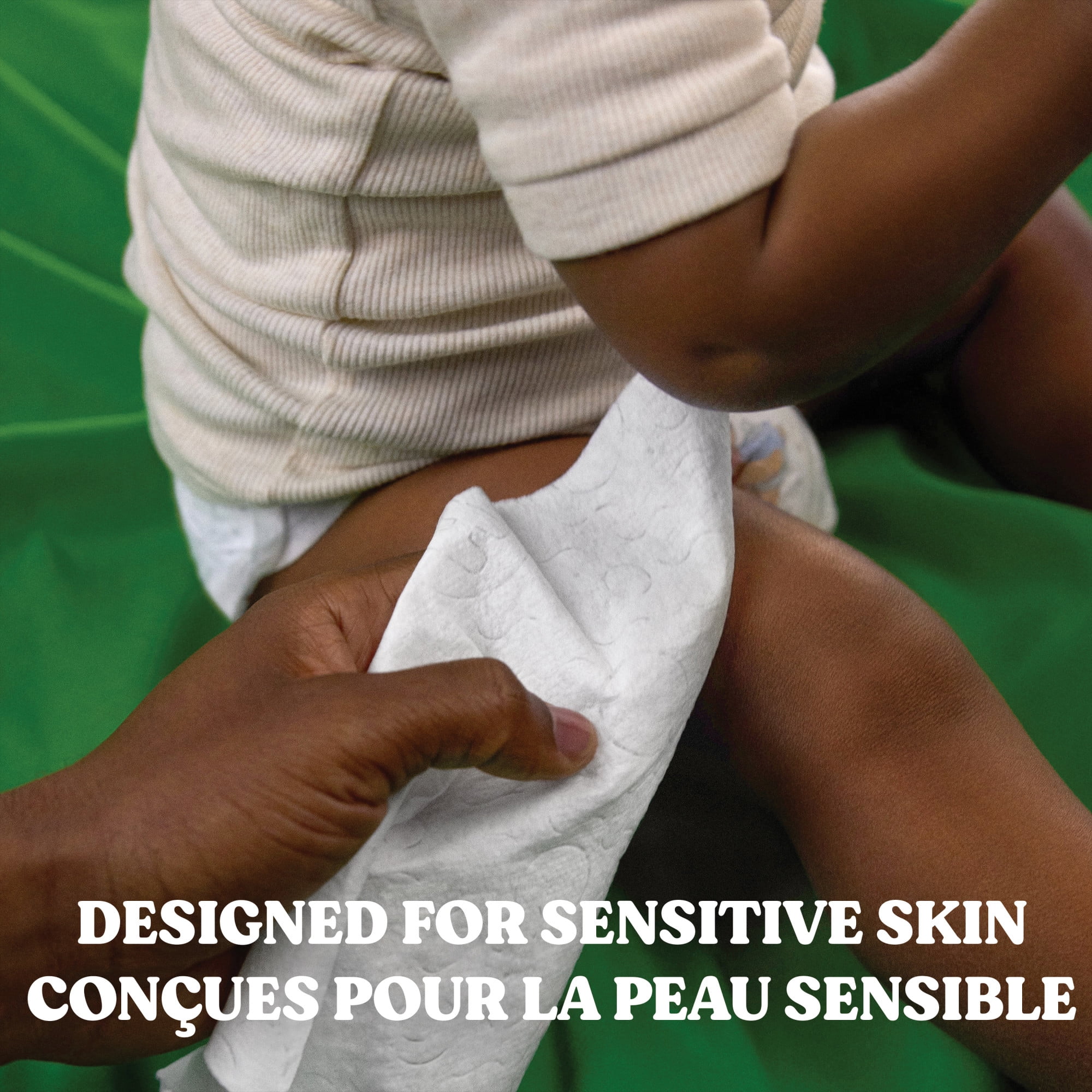 Lingettes pour bébés Huggies Natural Care XL pour peau sensible, NON PARFUMÉES, total de 588 lingettes