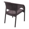 thumbnail image 3 of Compamia Panama Resin Wickerlook Patio Dining Arm Chair in Brown, 3 of 11