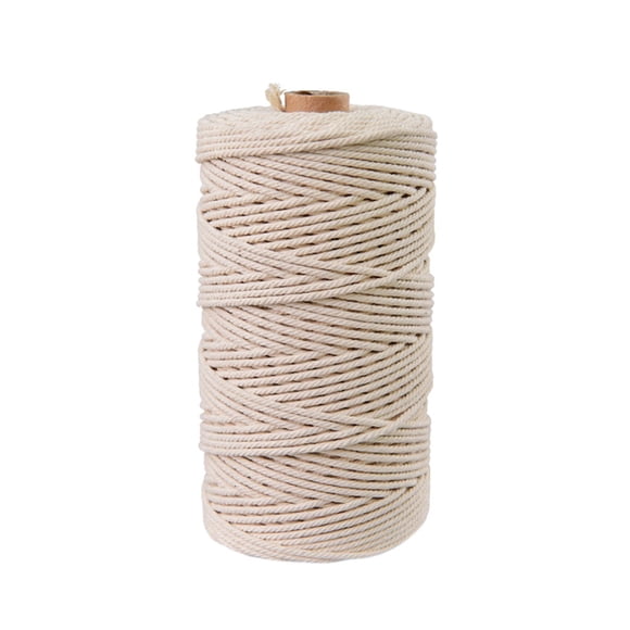 RXIRUCGD Cadeaux de Déco Maison Cordon en Coton Macramé 3 mm x 100 m pour Suspension Murale Capteur de Rêves