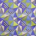thumbnail image 1 of oneOone Polyester Lycra Royal Blue Fabric Check Patchwork Dress Material Fabric Print Fabric By The Yard 56 Inch Wide, 1 of 5