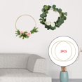 thumbnail image 3 of Metal Floral Hoop Frame Flower Floral Hoops Ring Wreath Hanging Wedding Party Decor 30cm, 3 of 9