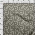 thumbnail image 3 of oneOone Viscose Chiffon Gray Fabric Asian Baroque Craft Projects Decor Fabric Printed By The Yard 42 Inch Wide, 3 of 4