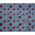 thumbnail image 4 of oneOone Tissu Polyester Lycra Bleu Grisâtre Rouge Matériel de Robe Tissu Imprimé Tissu au Mètre 56 Pouces de Large, 4 of 4