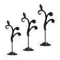 thumbnail image 1 of ziyahi 3x Iron T Bar Earring Necklace Jewelry Display Stand Rack Black-Sector, 1 of 9