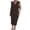 Black, variant on fatyb Casual Dresses for Women V Neck Lightweight Long Dresses Ruffle Short Sleeve Tie Back Summer Dresses