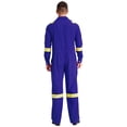 thumbnail image 2 of TTAO One Piece Work Coveralls for Men Reflective Mechanics Overalls Workwear Long Sleeve Suits Blue S, 2 of 8