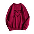 thumbnail image 1 of EQWLJWE Chemisiers d'Été à Manches Longues Mode pour Femmes Imprimé Décontracté T-Shirt à Manches Longues à Col Rond Hauts Vêtements d'Automne pour Femmes, 1 of 3