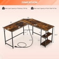 thumbnail image 3 of Giantex Bureau d'Ordinateur en L, Bureau d'Angle Industriel, Table pour PC Portable pour la Maison et le Bureau, 3 of 6