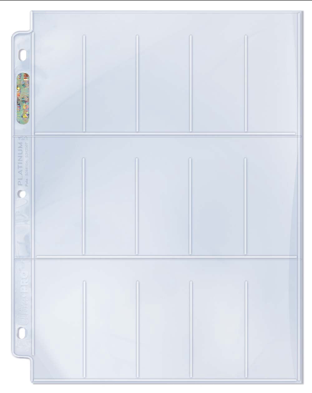 Ultra PRO 15-Pocket Platinum Page pour Tobacco Cards