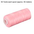 thumbnail image 2 of Unique Bargains Fil Ciré en Polyester Rose, 55 Yards 150D/1mm, 2 of 6