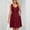 Wine, variant on Gspmoly Plus Size Dresses for Curvy Women, Women'S Sleeveless V-Neck Solid Color Pocket Makings Dress Wedding Dresses for Women up to 70% Off