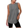 thumbnail image 2 of Weiqiqre Vêtements pour Femmes Sans Manches d'Été à Col Rond Décontractés Tuniques Amples Hauts Chemises, 2 of 8