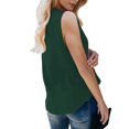 thumbnail image 4 of Pompotops Fashion Woman Causal V-Neck Solid Blouse Sleeveless T-Shirt Summer Tops, 4 of 5