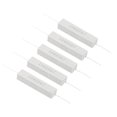 thumbnail image 1 of Unique Bargains 5Pcs 22 Ohm Resistors, 10W Ceramic Cement Resistor Power Cement Resistor Kit Tolerance 5% for Power Adapters Audio, 1 of 4