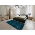 thumbnail image 4 of Ahgly Company Indoor Rectangle Abstract Teal Green Persian Area Rugs, 8' x 10', 4 of 6