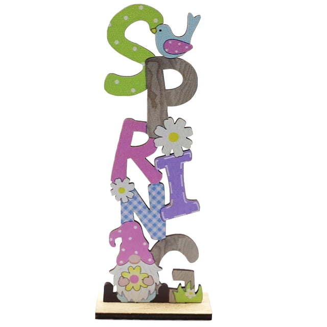 Easter Wooden Decorations Spring Bunny Rabbit Cutouts Set With Rustic Design Natural Wood Material And Festive Patterns For Party Scene Layout And Holiday Home Display