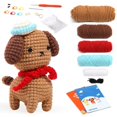 thumbnail image 1 of Knitting Kit for Adults Crochet Animal Kit for Beginners with Step-by-Step Instructions Crochet Yarn Crochet Accessories, 1 of 6