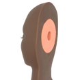 thumbnail image 3 of Silicone Training Mannequin Head for practice extension replacement training Training Profession Use Face Head Black Head Mold, 3 of 9