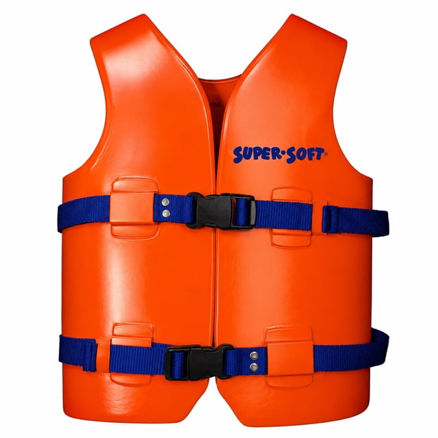TRC Recreation Super Soft Child Life Jacket Vest, Medium, Sunset Orange