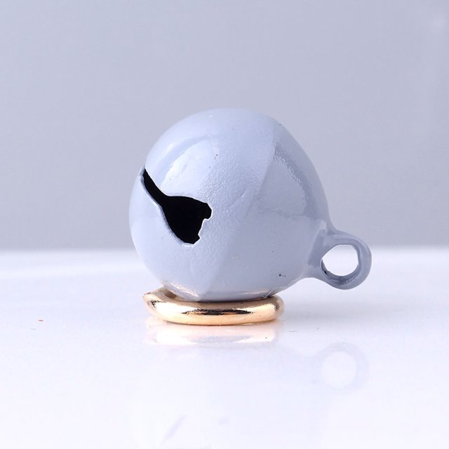Pet Collar Bell Dog Collar Bell Cat Collar Bell Pet Pendant Accessories Pet Collar Bell Iron Pet Round One Piece Bell Collar Pendant Accessories With Keyring For Cats And DogsGrey