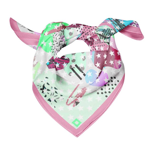 Bimba Womens Square Head Bandanas Summer Neck Wrap Scarf-40 x 80 Inches