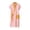 Pink, variant on Cotton Robe Women Lightweight Short Sleeve Kimonos Bathrobe Knee Length Dressing Gown Casual Loungewear with Pocket S-84 Light Blue L