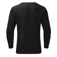 thumbnail image 5 of MIASHUI Men's Fall Winter Pullover V-Neck Solid Color Cardigan Knit Shirt Jacket Long Sleeve Comfort Black,L, 5 of 5