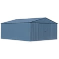 thumbnail image 1 of Arrow Classic 14 x 14 x 7 ft Blue Grey Steel Storage Shed, 1 of 8