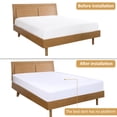 thumbnail image 3 of PiccoCasa Box Spring Cover Wrap Around 4 Sides, Smooth Stretchy White King, 3 of 7