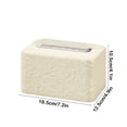 thumbnail image 2 of Ohufall Tissue Cover Box With Tissue Cell Phone Facial Paper Organizer, boxes of tissues, tissue paper box, For Kitchen Bathroom Vanity Countertops Bedroom Dressers And Tables Gift, 2 of 6