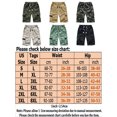 thumbnail image 2 of HIMONE Men Casual Work Shorts Pants Drawstring Summer Beach Elastic Waist Pockets Cargo Shorts Plus Size Camo Lounge Combat Shorts, 2 of 2