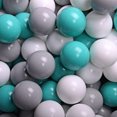 thumbnail image 2 of MeowBaby Large Round 35 x 11.5 In Baby Foam Ball Pit w/ 200 2.75 Inch Balls, 2 of 7