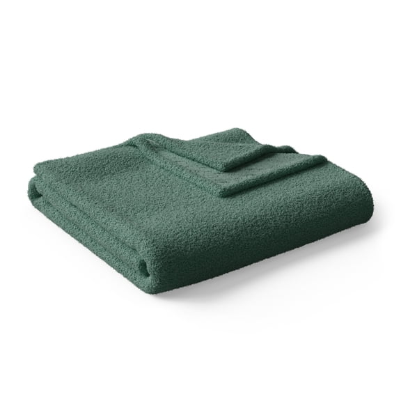 Plaid en peluche douillet Mainstays Kids, vert foncé, 50 po x 60 po