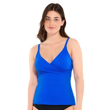 Haut de tankini Captiva texturé avec détail croisé pour femme
