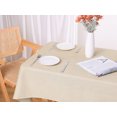thumbnail image 5 of Unique Bargains 1 Paquet Nappe Rectangulaire, Nappe en Lin Lavable Résistante aux Plis pour Table de Salle à Manger Beige 130x180cm, 5 of 5
