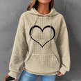thumbnail image 1 of XZNGL Womens Christmas Printed Round Neck Hooded Long Sleeved Top Sweater, 1 of 1