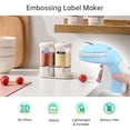 thumbnail image 4 of Embossing Label Maker with 3 Tapes 9mm Portable Manual Vintage, 4 of 8