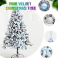 thumbnail image 1 of LSLJS Christmas Decorations, Snow Flocked Christmas Tree Premium Hinged Artificial Pines Tree,Metal Stand and 200-Lush Branch Tips Easy To Instal, 1 of 9
