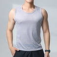 thumbnail image 2 of Timegard Tank Tops Men Plus Size Breathable Workout Running Tee Shirts Round Neck Sleeveless Loose Top, 2 of 5