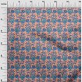 thumbnail image 2 of oneOone Georgette Viscose Fabric Leaves & Floral Block Print Fabric By Yard 42 Inch Wide, 2 of 5