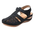 thumbnail image 1 of DPTALR Soft Leather Closed Toe Vintage Anti-Slip Sandals For Women High-quality, 1 of 2