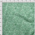 thumbnail image 4 of oneOone Polyester Spandex Sea Green Fabric Asian Floral Craft Projects Decor Fabric Printed By The Yard 56 Inch Wide, 4 of 5