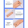 thumbnail image 2 of Decodeary 10pieces Set Office Rubber Mountable ,Ensuring Organization Alloy Office Essential Clips With Handle Stationery 10CM no rubber, 2 of 6