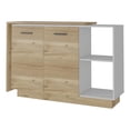 thumbnail image 1 of FM FURNITURE Aspen Kitchen Island Two Doors Engineered Wood White, 1 of 7