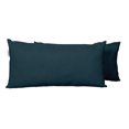 thumbnail image 2 of Vargottam Indoor/Outdoor Polyester Fabric Lumbar Pillow With Insert, All-Weather Waterproof Decorative Throw Pillow for Patio Furniture-Set of 2 - Dark Navy Blue, 2 of 7