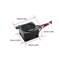 thumbnail image 4 of Chauffage PTC Électrique Céramique Thermostatique Résistant à l'Usure Durable Chauffage d'Air Pièces de Rechange Bricolage Élément Chauffant Réglable Maison 24V120W 24V120W, 4 of 7