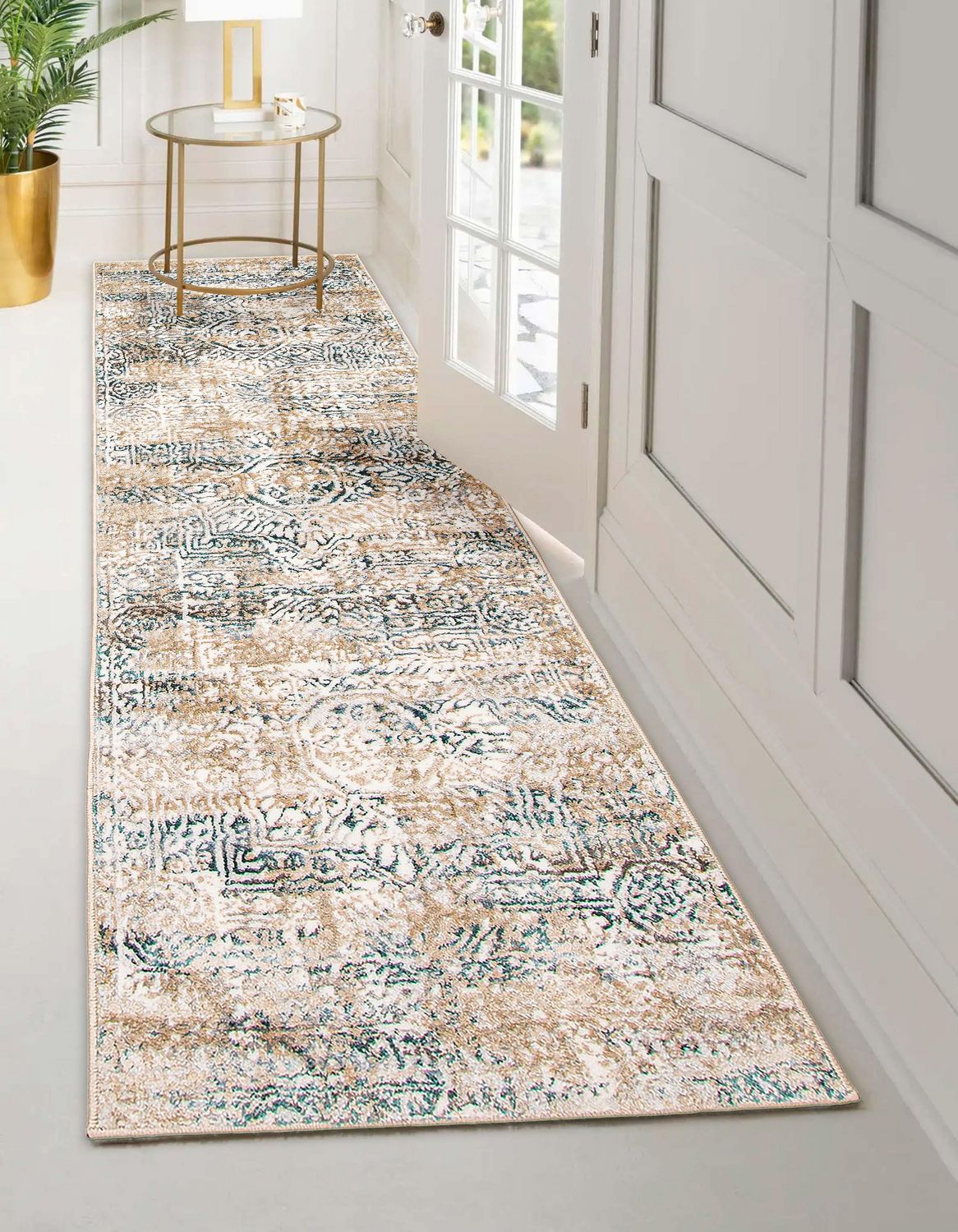 ECARPET Zoe Traditional Area Rug for living room, bedroom, dining entrance, hallway and more.