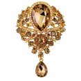 thumbnail image 2 of Heliisoer European And American Luxury Banquet Jewelry Drop Brooch, 2 of 3