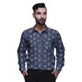thumbnail image 1 of BESTMAN Chemise Décontractée Imprimée pour Hommes Coupe Ajustée à Boutons Manches Longues, 1 of 5