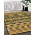 thumbnail image 2 of Ahgly Company Indoor Rectangle Abstract Orange Gold Oriental Area Rugs, 2' x 5', 2 of 6